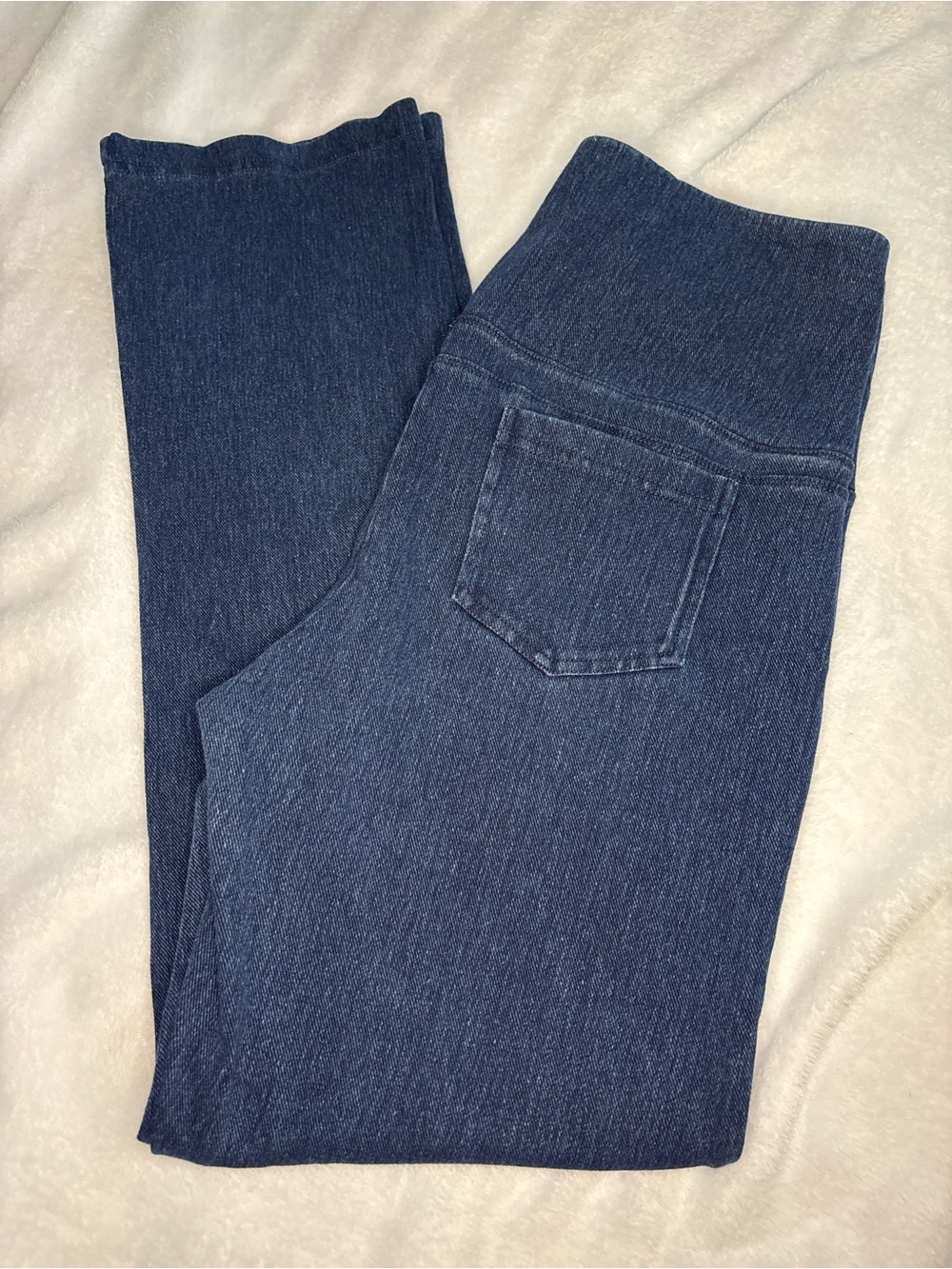 ⭐ Lyssé High-Waisted Blue Denim Leggings / Jegging ⭐ - Picture 2 of 4